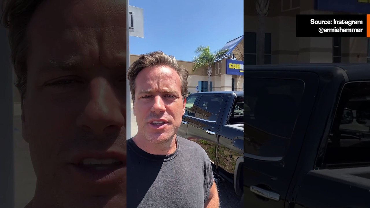 Armie Hammer myy kuorma-autonsa, koska ei pysty maksamaan polttoaineesta