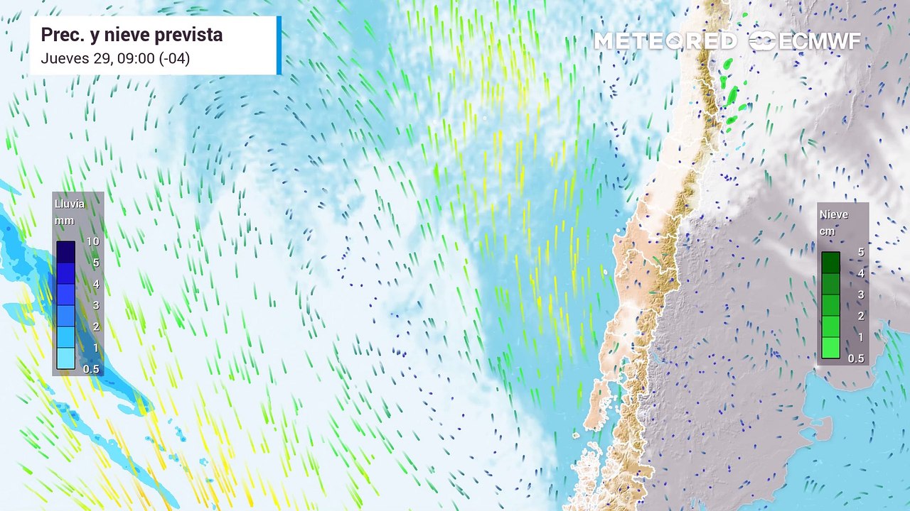 LLuvia débil llegará a Santiago