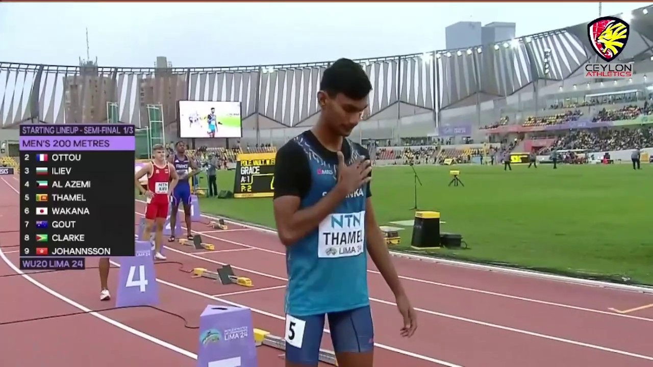 200m Mens Semi Finals Heat  1 - World Junior 2024