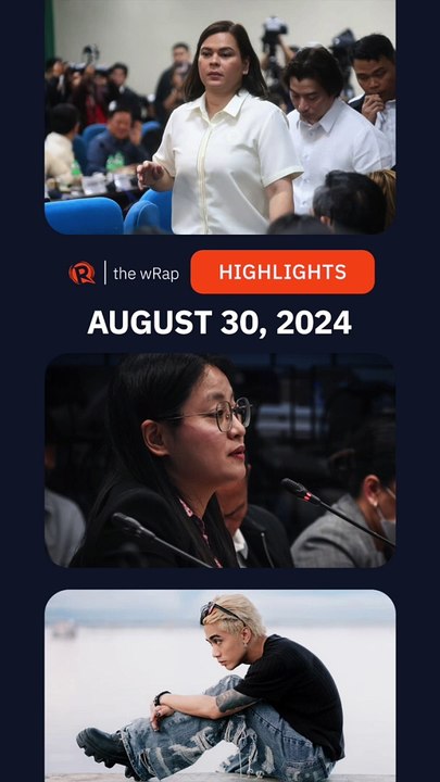 Today's headlines: Sara Duterte, Alice Guo, SB19's Josh Cullen | The wRap | August 30, 2024