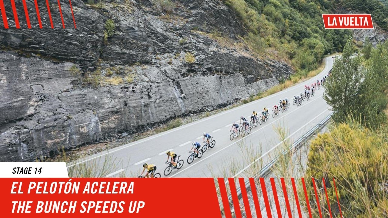 The bunch speeds up - Stage 14 - La Vuelta 2024