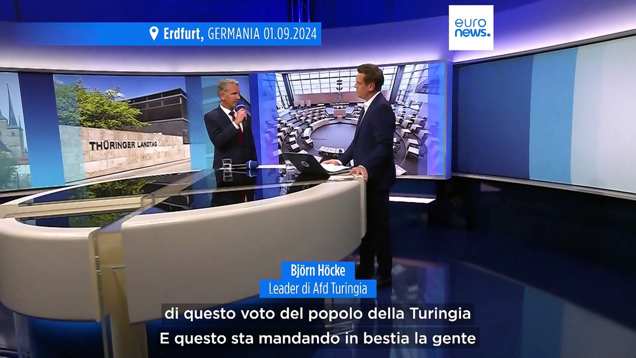 Il leader di Afd in Turingia Björn Höcke: "Vittoria storica, nessuna stabilità senza di noi"