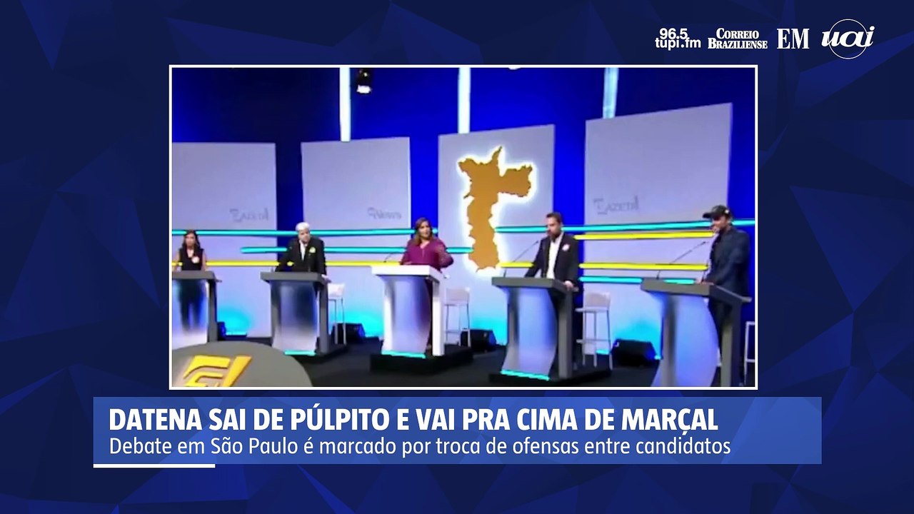 Datena parte para cima de Marçal após provocações em debate
