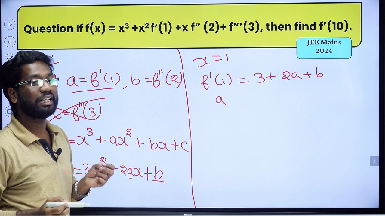 IIT -JEE 2024 PYQ - Differentiation problem explained in tamil