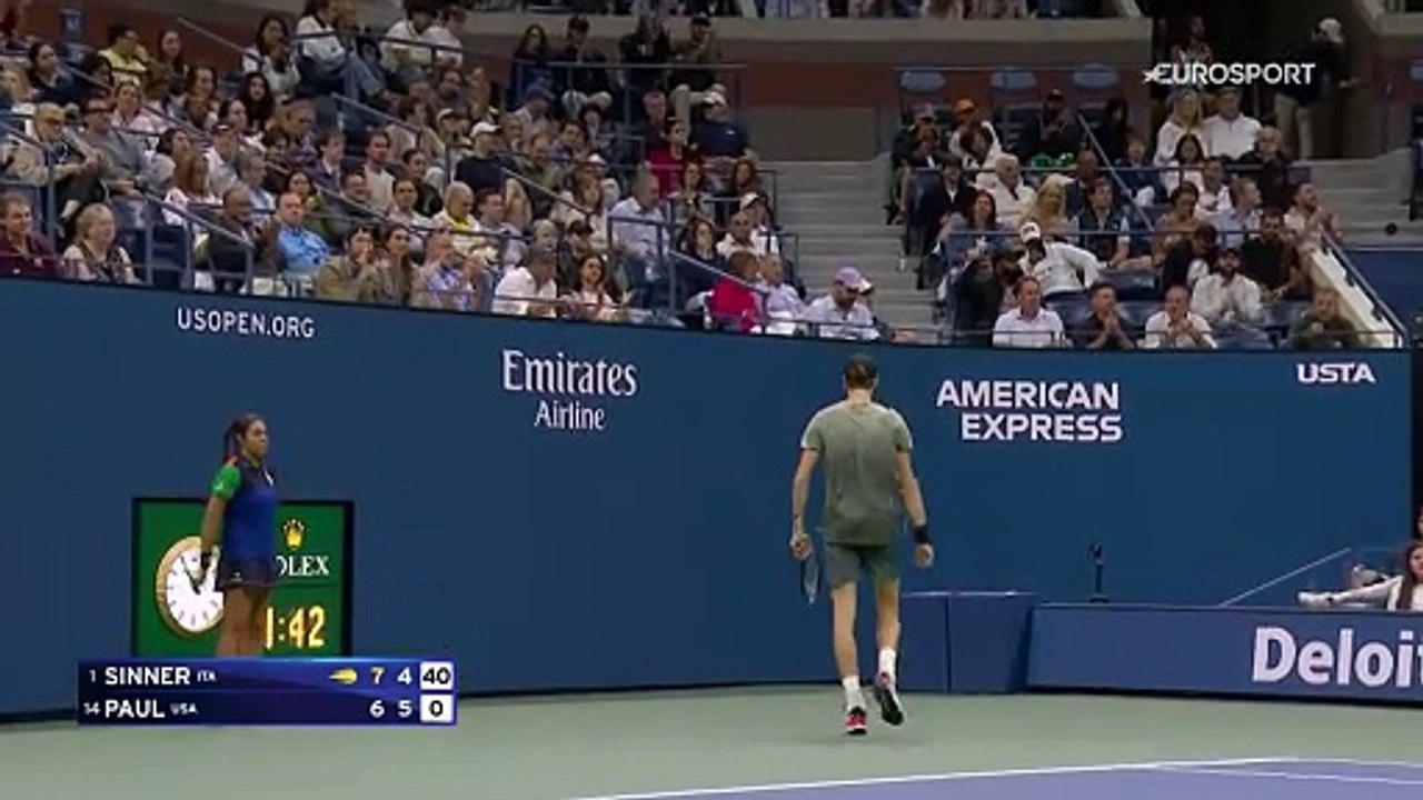 Un léger faux départ puis Sinner a envoyé du lourd contre Paul : le résumé