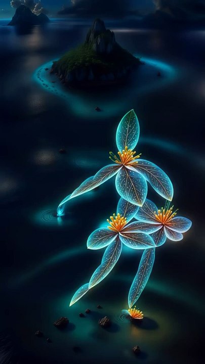 Amazing dancing flower