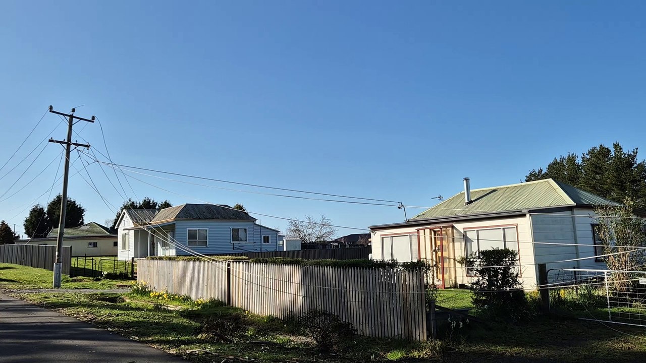 Downed power lines at Exeter