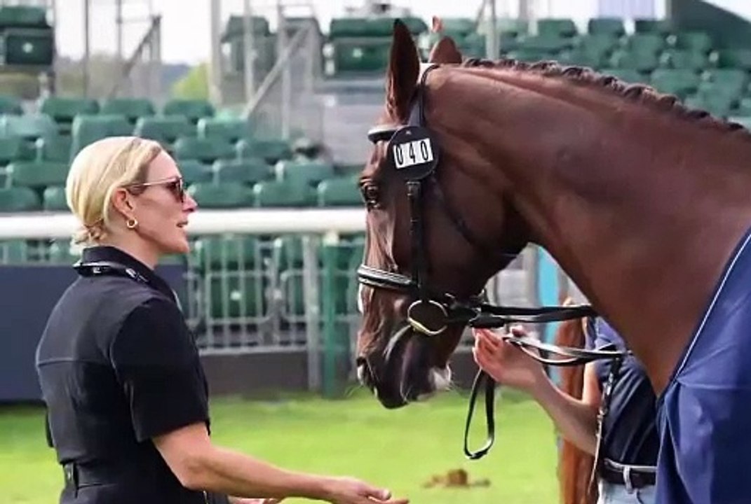 Zara Tindall at Burghley Horse Trials