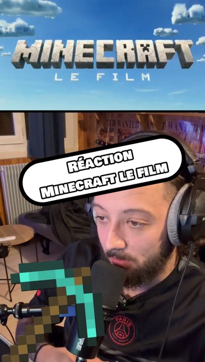 Ma reaction au trailer du film Minecraft ! #minecraft #moviegames #videogames #reaction #JackBlack #JasonMomoa #minecraftMovie