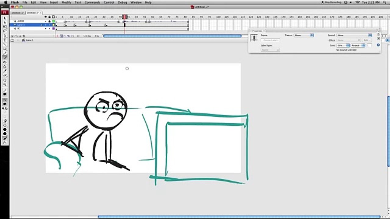 Flash Animation Tutorial #4 Using Audio