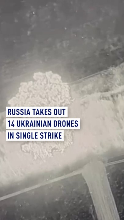Russia takes out 14 Ukrainian drones in single strike