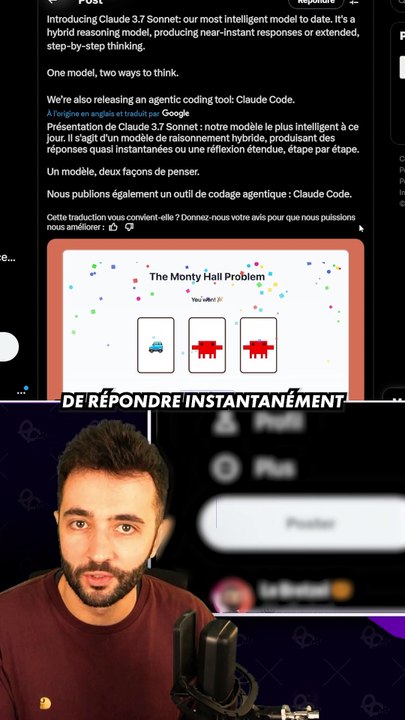 CLAUDE 3.7 L'IA HYBRIDE ! 🧠 #claude #anthropic #actusia #claude37sonnet #chatbot #claudeaic