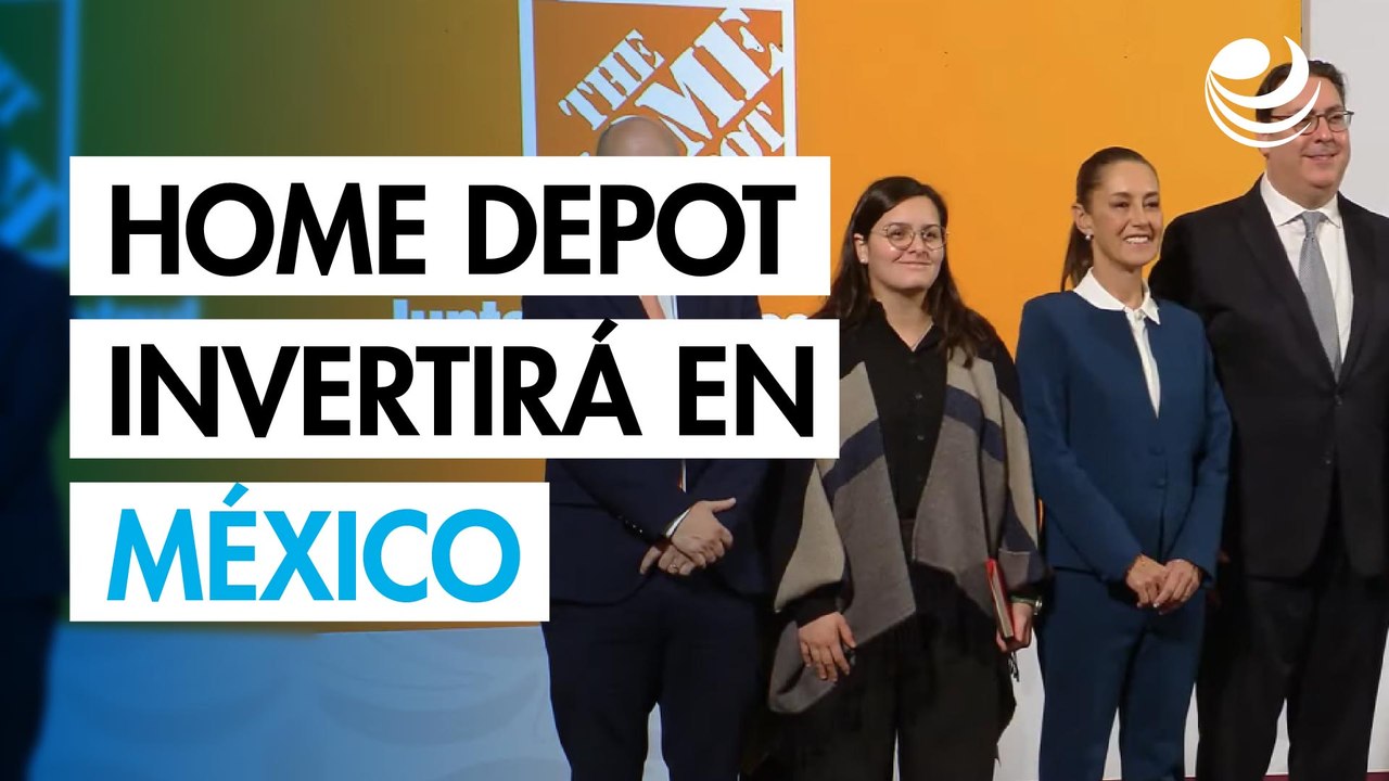 Sheinbaum anuncia inversión de 1,300 millones de dólares de Home Depot en México