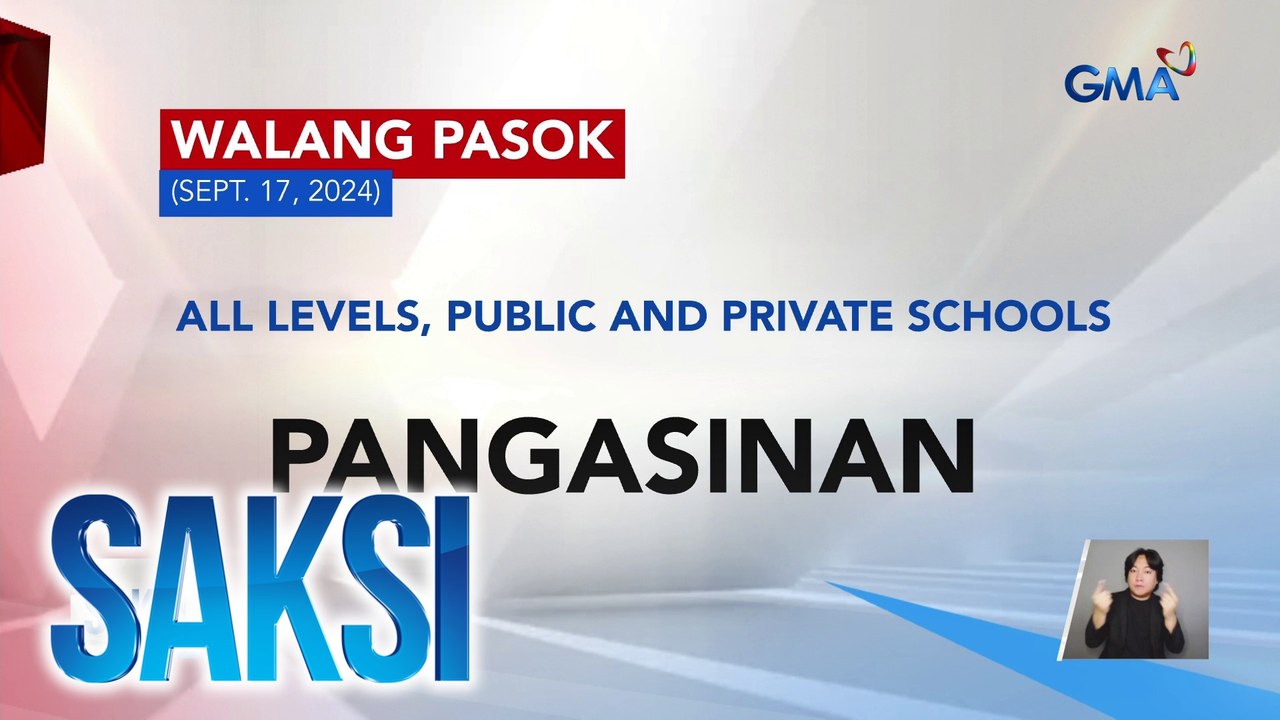 Ilang klase sa Pangasinan at Nueva Vizcaya, kanselado | Saksi