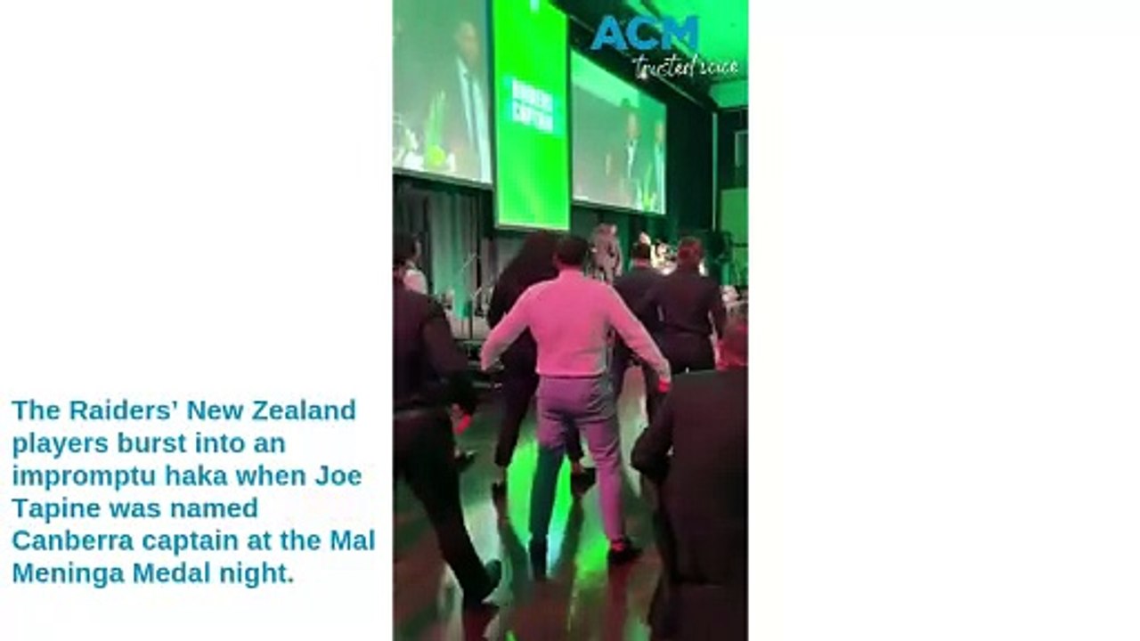 Joe Tapine Named Canberra Raiders Captain Sparks Impromptu Haka