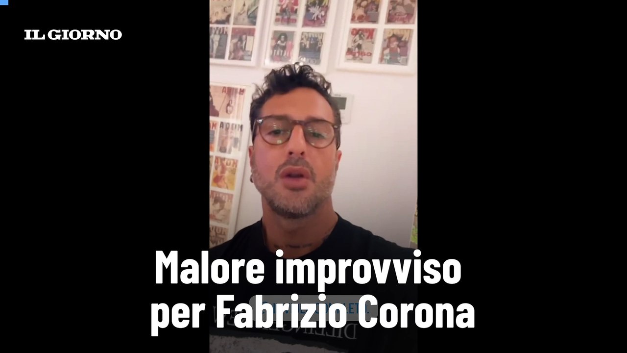 Malore improvviso per Fabrizio Corona