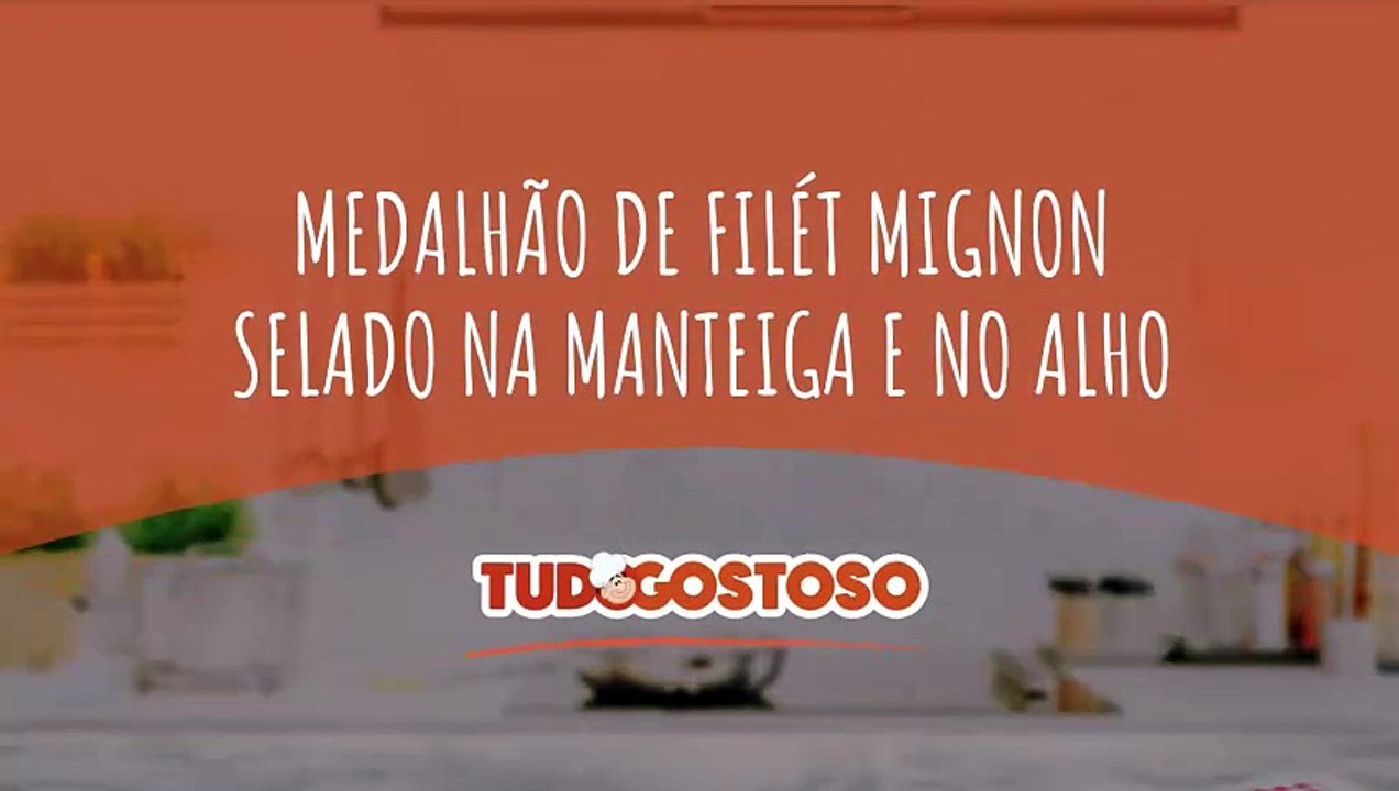 Medalhão de filét mignon selado na manteiga e no alho