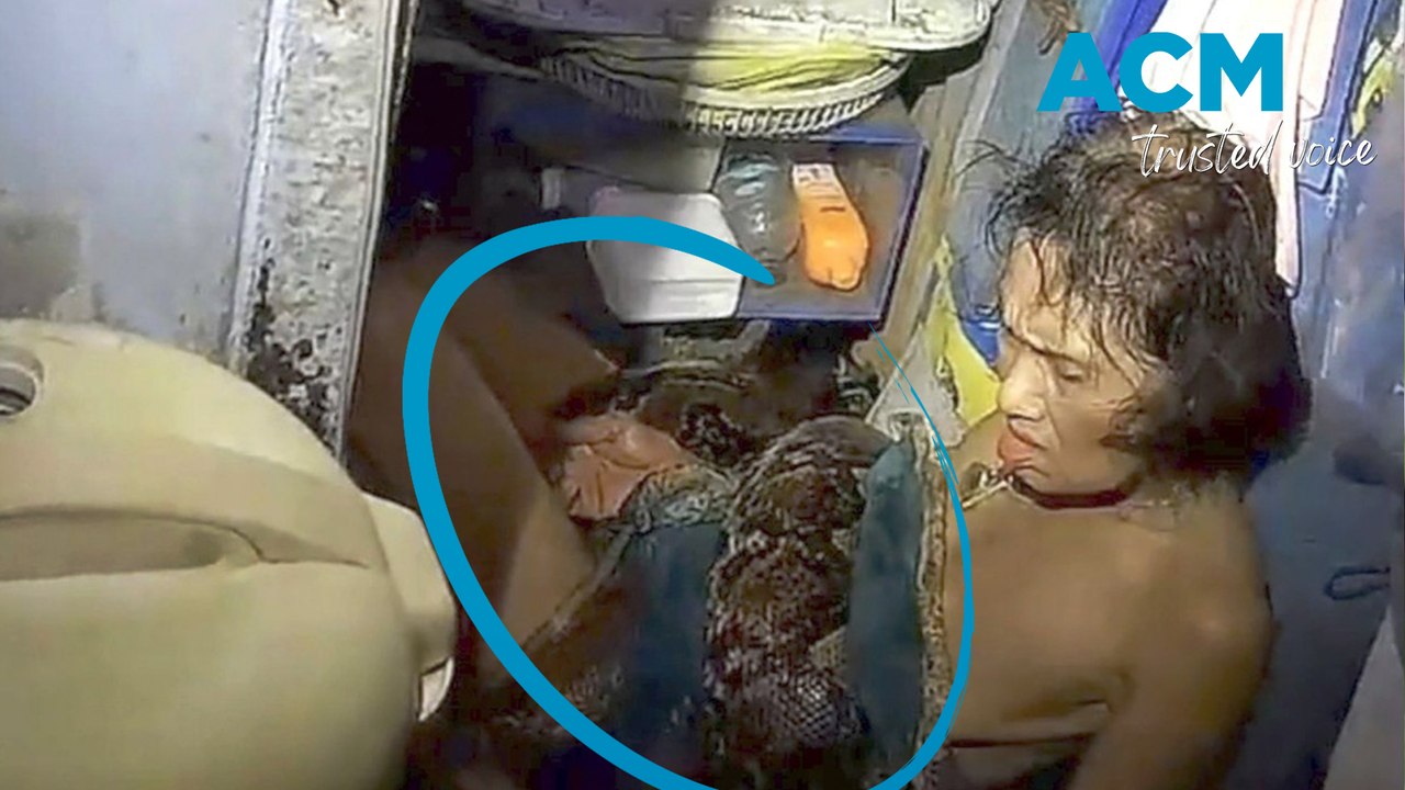 Woman trapped by python for hours in shocking attack