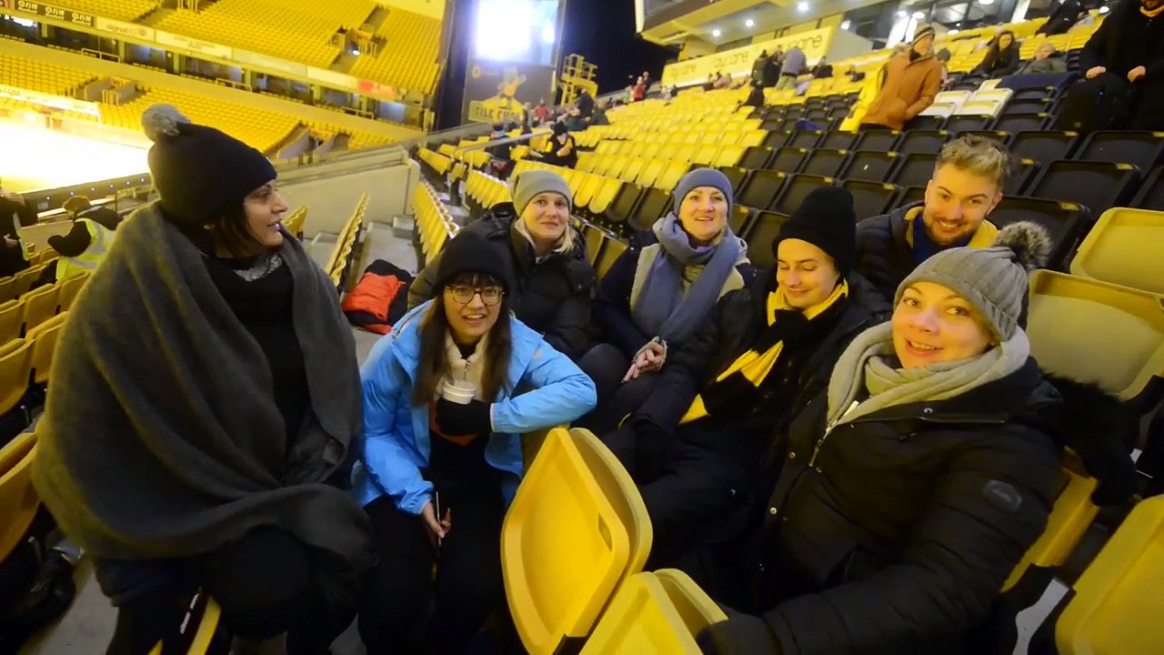 Charity sleepout at Molineux in 2019