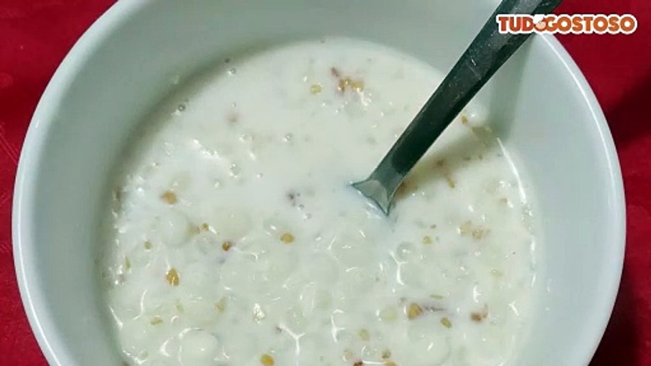 Canjica branca fácil e rápida