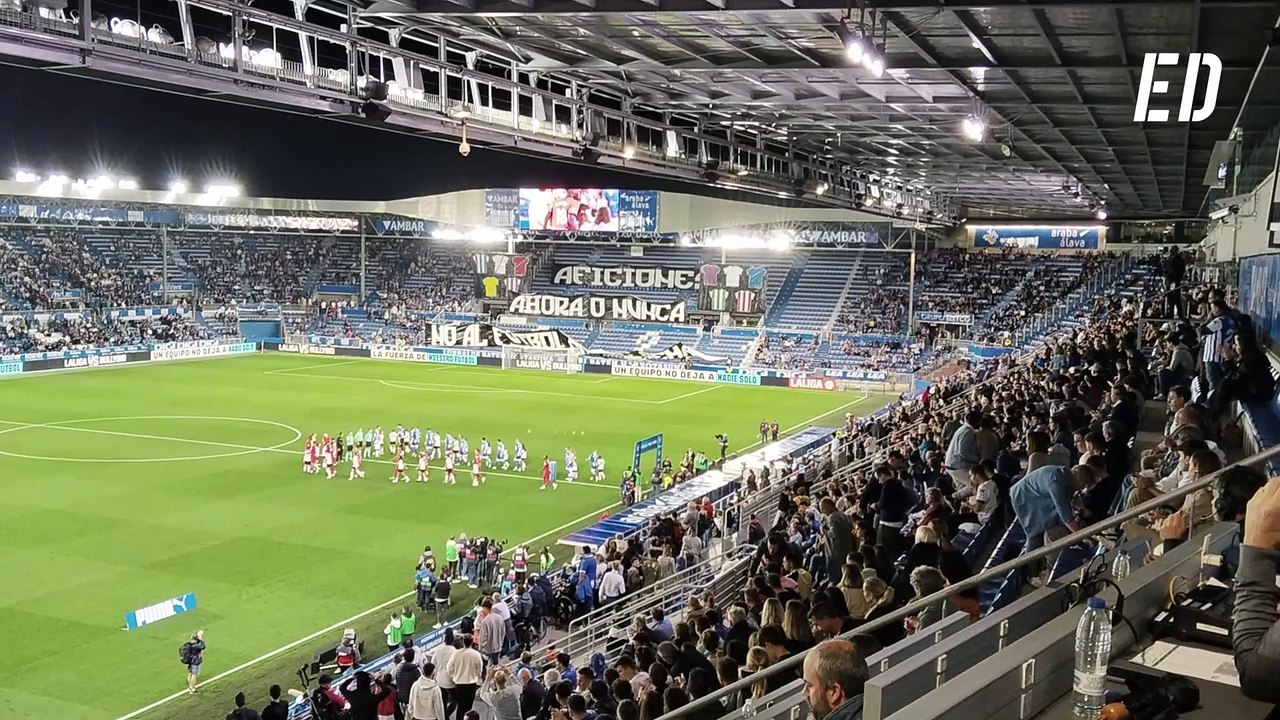 Protesta del fondo de animación del Alavés