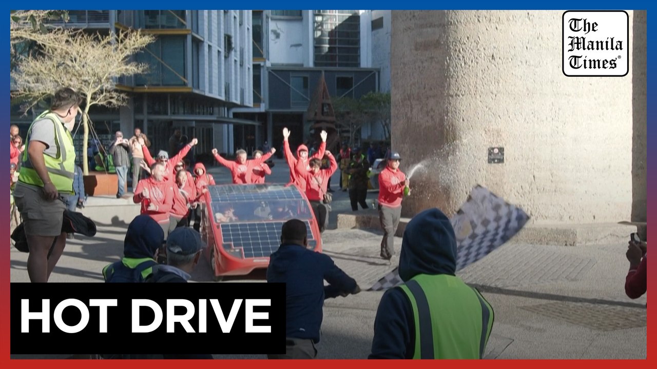 Solar-powered cars cross finish line in South Africa's 'most extreme' solar car race