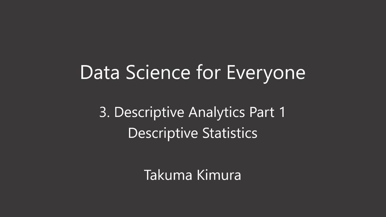 Data Science for Everyone 3-1 What is EDA?