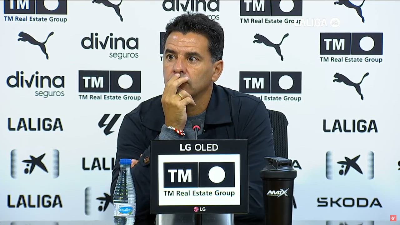 Rueda de prensa Michel | Valencia - Girona