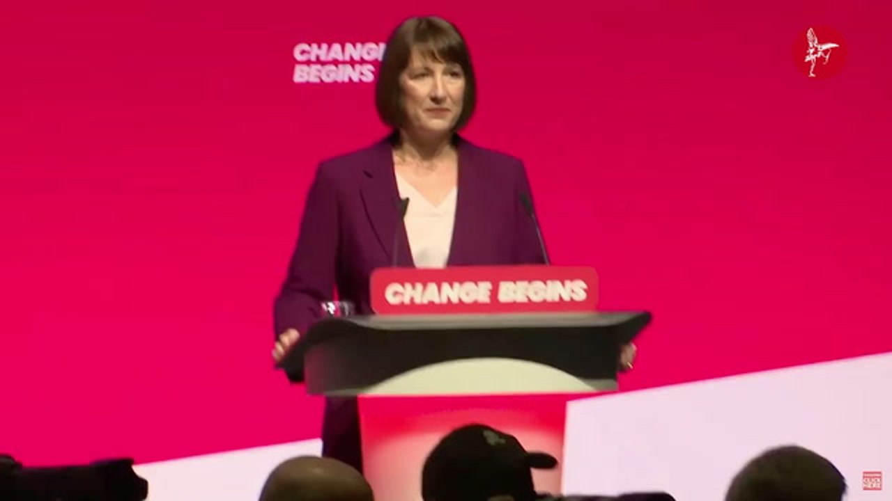 Rachel Reeves Speech Interrupted By Anti-Israel Protester