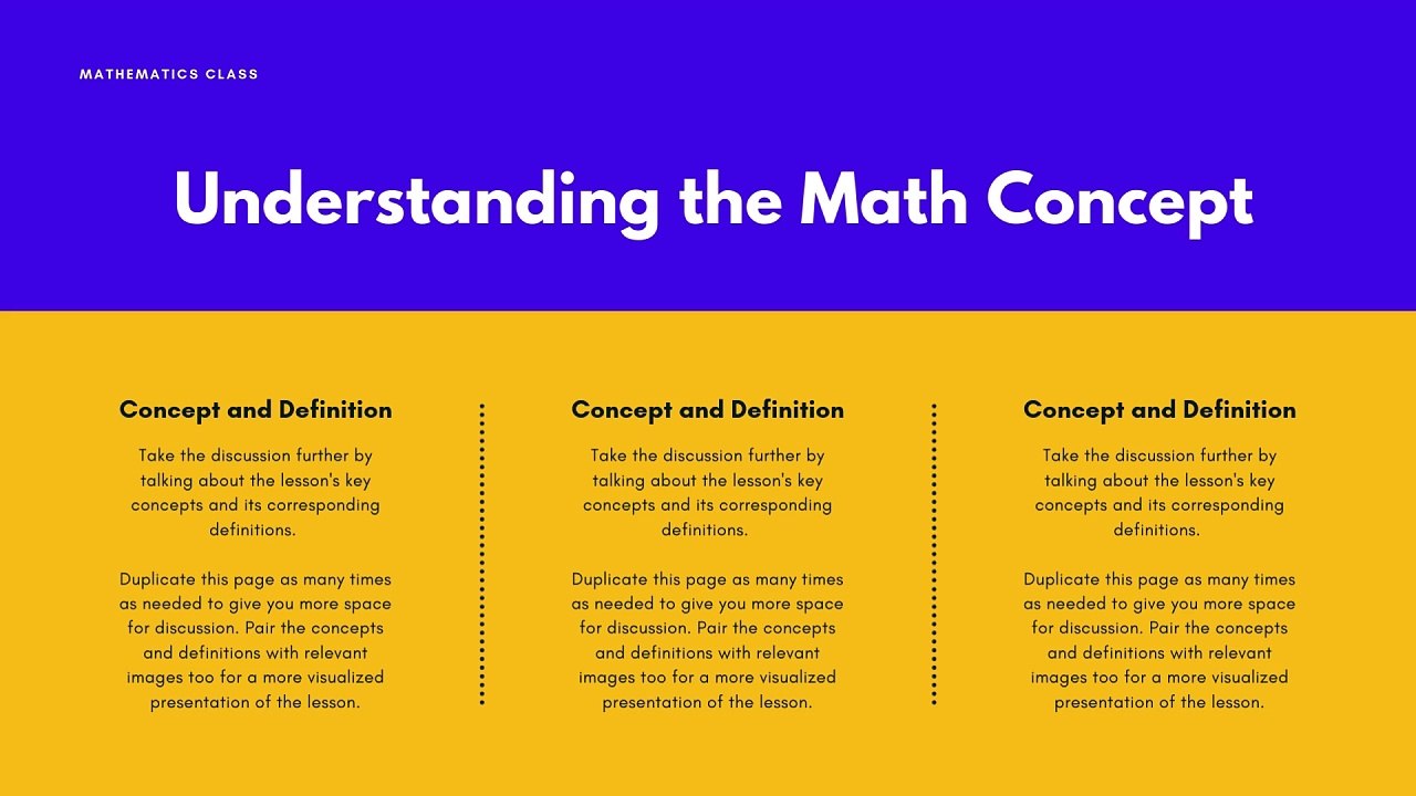 Mathematics Lesson Math Education Presentation Skeleton in a Colorful Geometric Style
