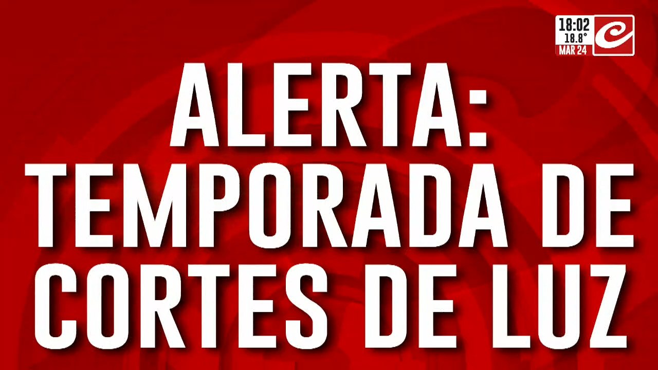Alerta: temporada de cortes de luz