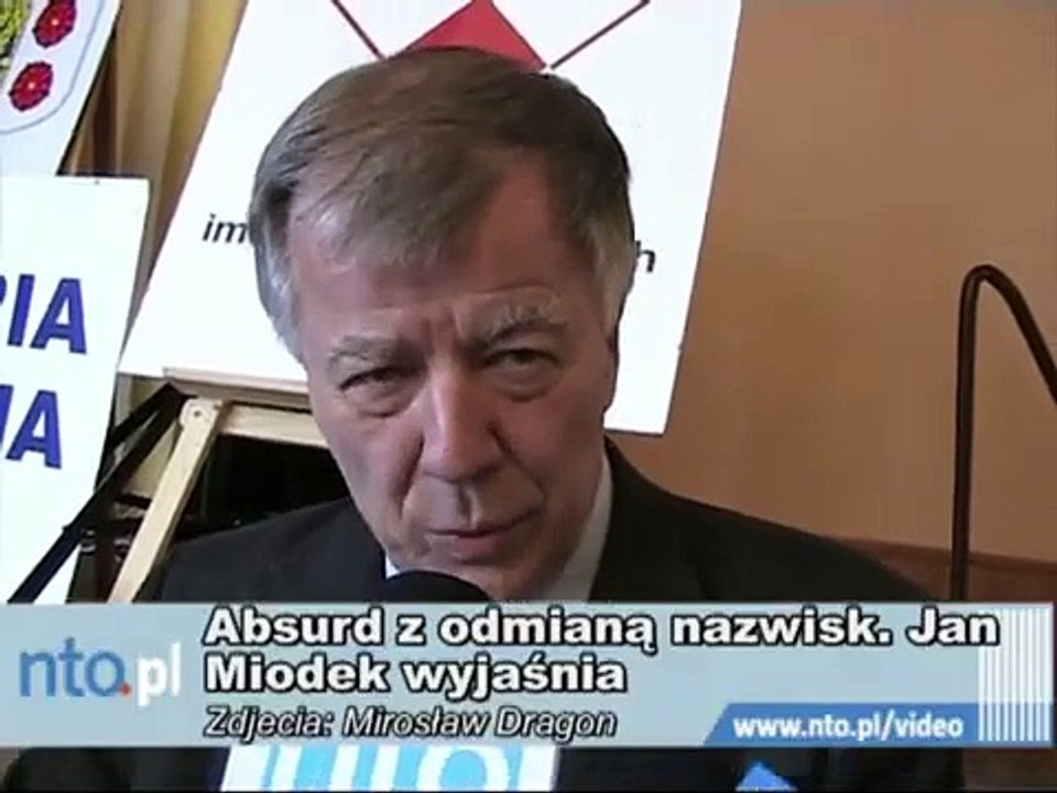 Profesor Jan Miodek - Nazwiska należy odmieniać!