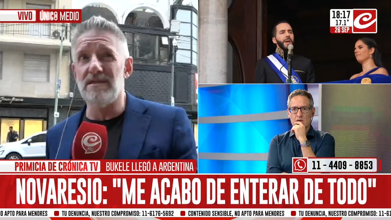 Luis Novaresio: "No me parece Bukele sea un ejemplo"