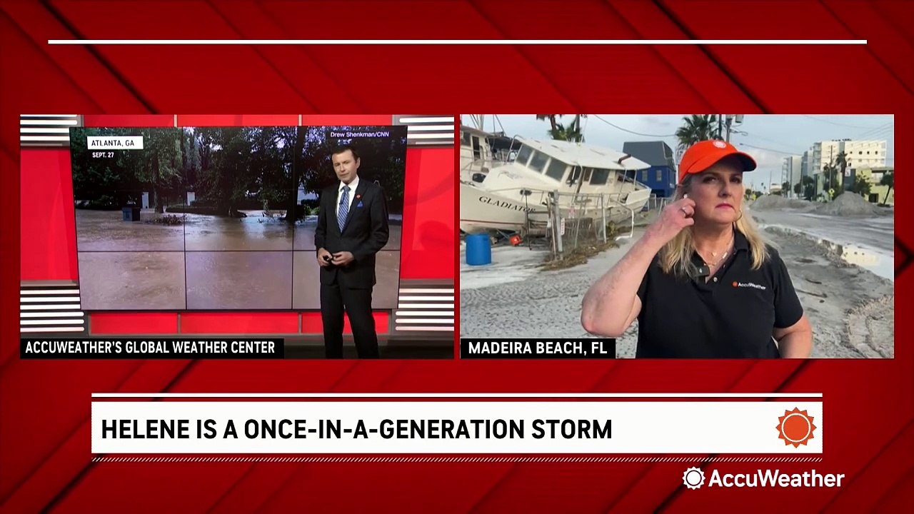 Storm surge washed incredible amounts of sand into Florida towns