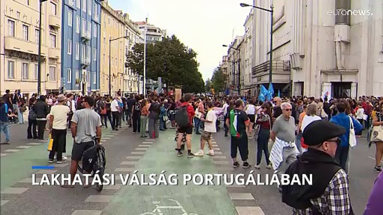 Tüntetéshullám a lakhatási válság miatt Portugáliában