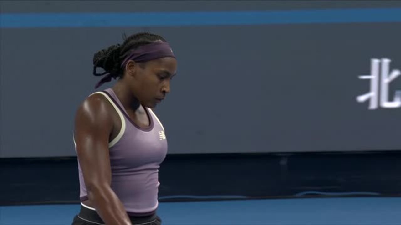 Pékin - Coco Gauff fait respecter la hiérarchie