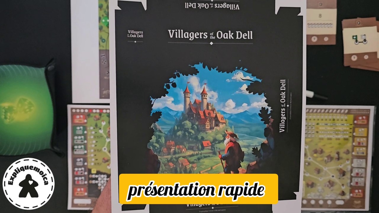 Présentation rapide de ️ VILLAGERS OF THE OAK DELL  #twoacornsgames #expliquemoica