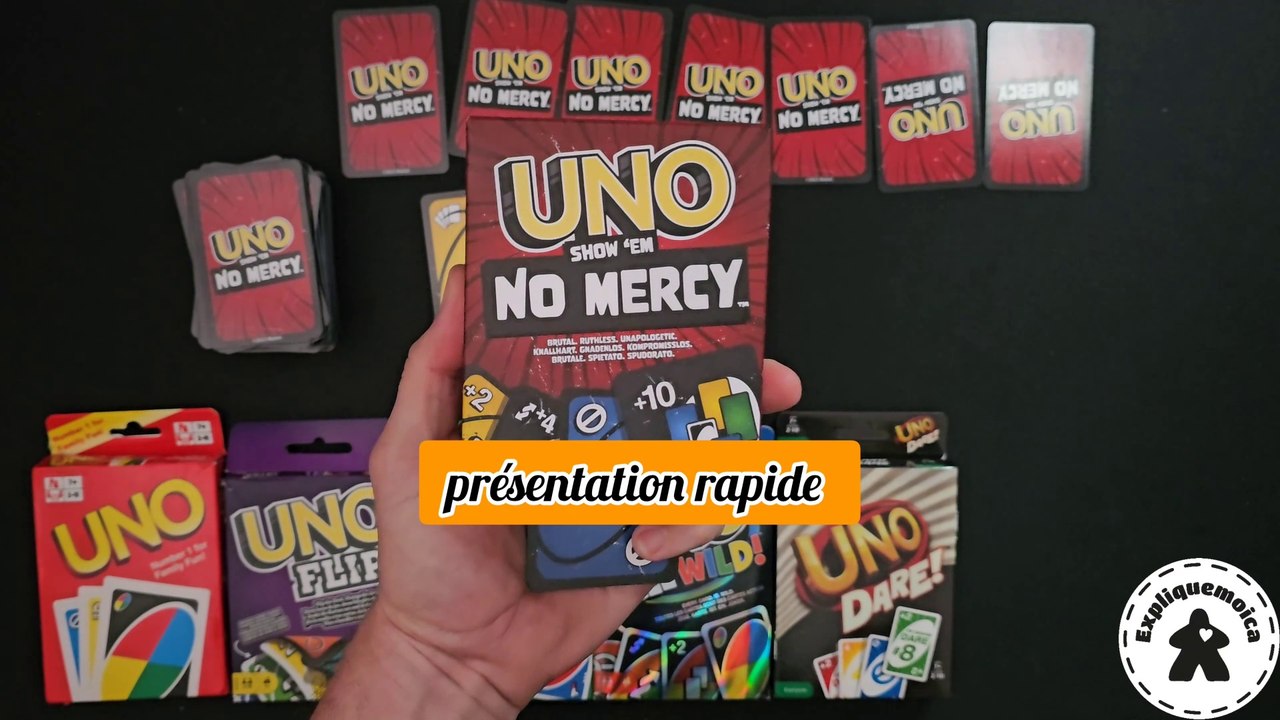 Présentation rapide de  UNO SHOW'EM NO MERCY  #mattel  #expliquemoica