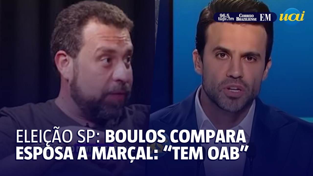 Boulos compara esposa a Marçal: 'tem OAB'