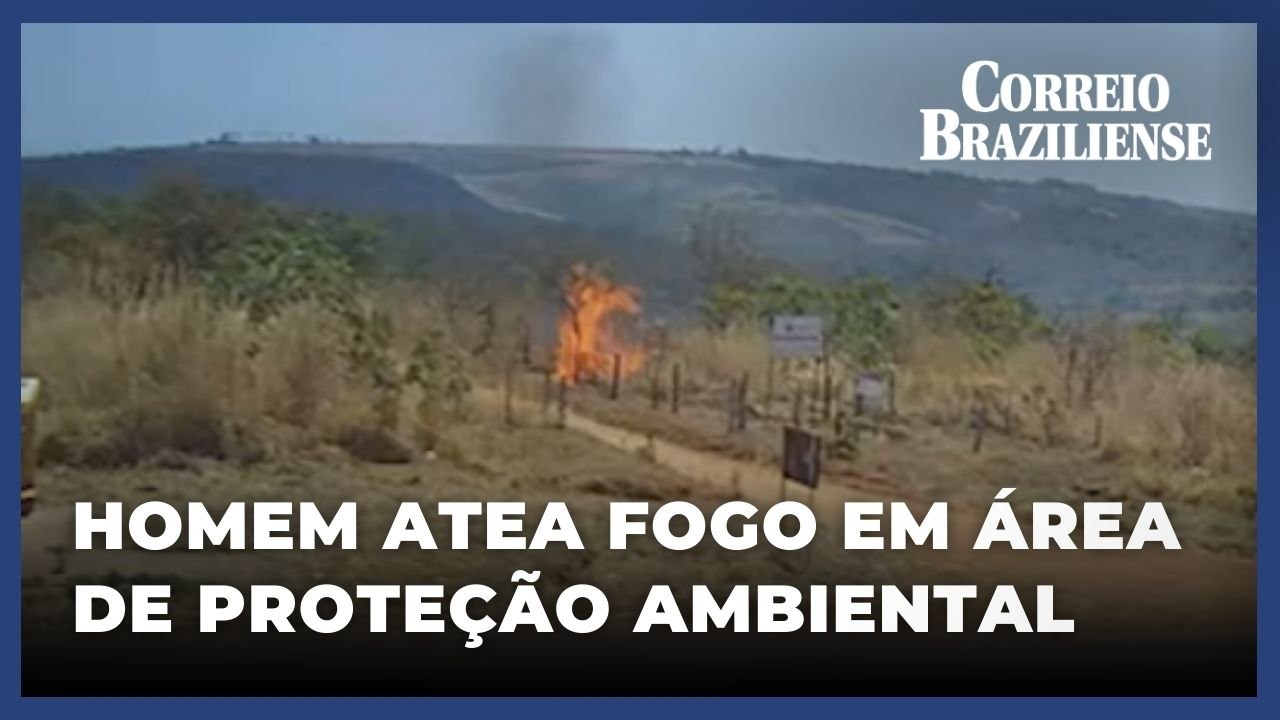 PF mira suspeito de incendiar área equivalente a 570 campos de futebol no DF