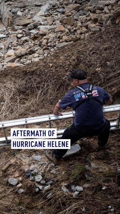 Scenes of desolation in the wake of Hurricane Helene