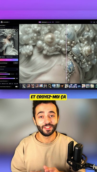 INCROYABLE IA pour VOS IMAGES !!  #leonardoai #upscaler #ia