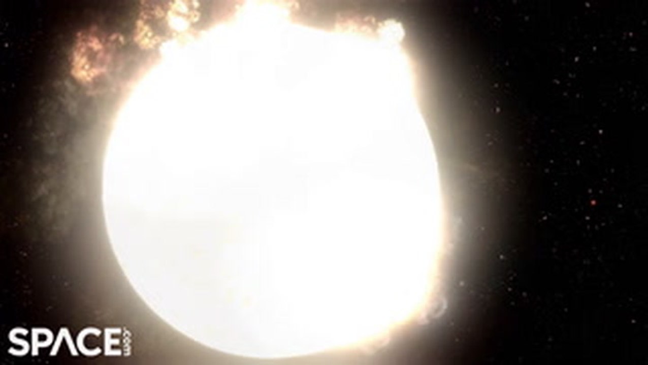 Stunning Animation Of A Red Super Giant Star Go Supernova
