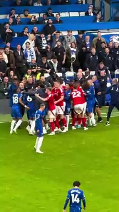 Jogadores Chelsea e Nottingham