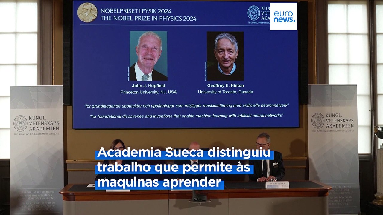 John Hopfield e Geoffrey Hinton ganham o Prémio Nobel da Física por trabalhos sobre redes neurais