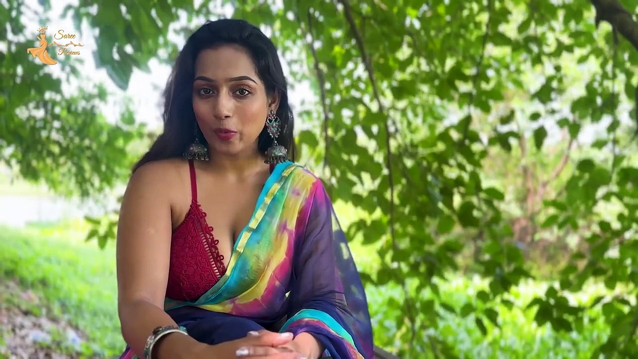 DRAPE & DRESSES Feat. Priyanka - Multicolour Chiffon Saree - Amazon India - 2024