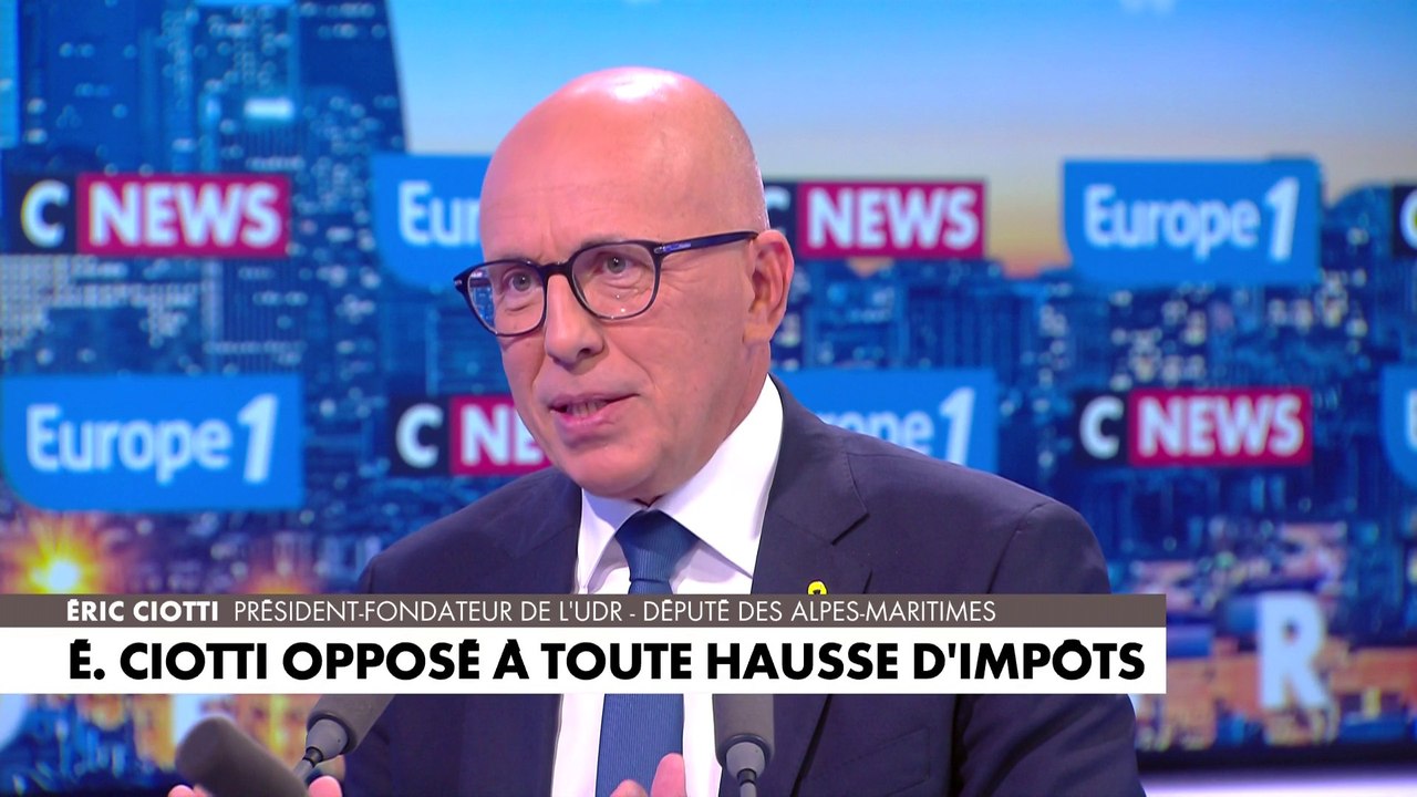 Eric Ciotti : «On a voulu tromper les Français»