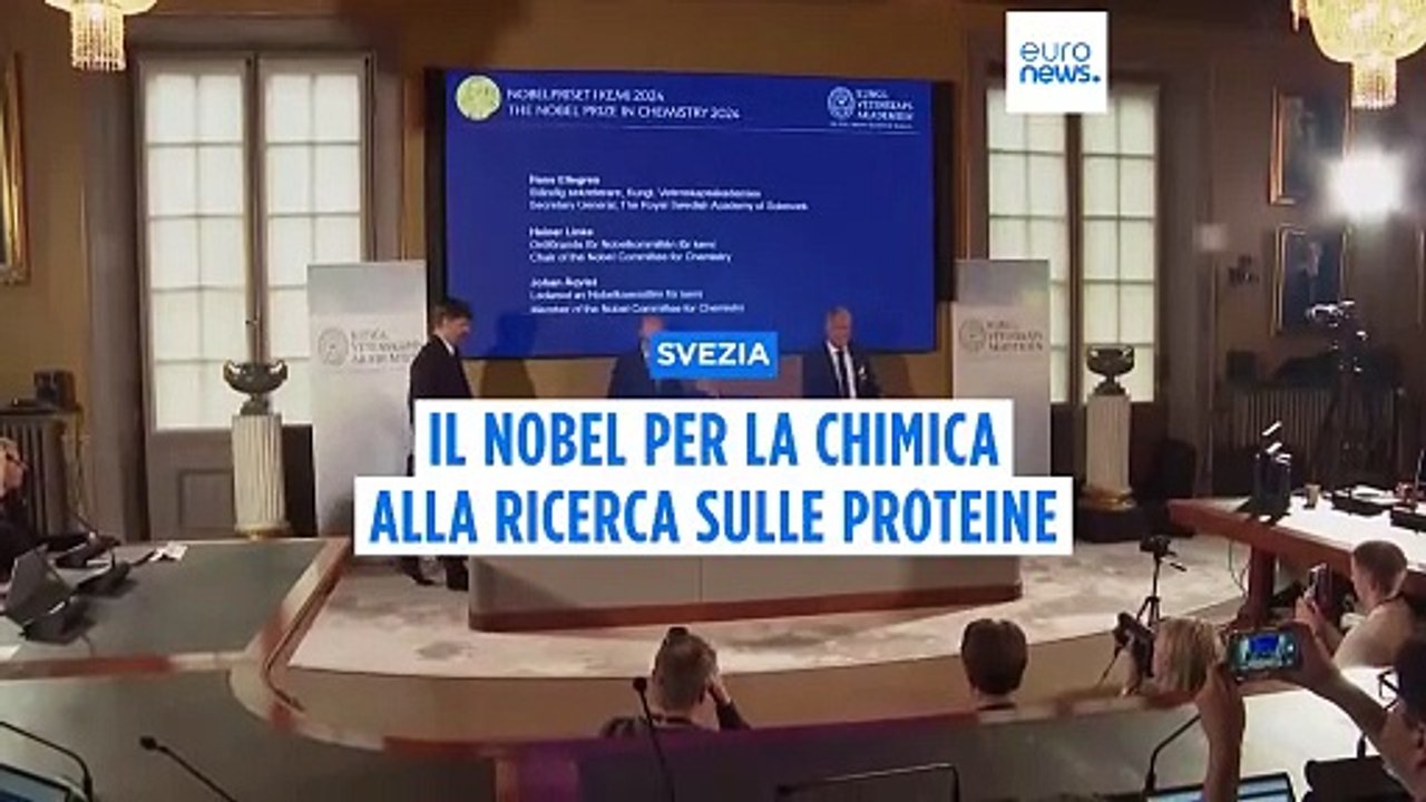 Il Nobel per la Chimica a David Baker, Demis Hassabis e John M. Jumper per la ricerca sulle proteine