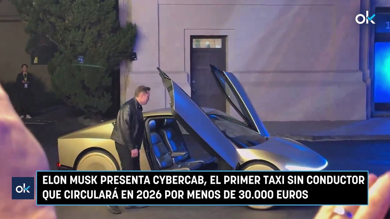 Elon Musk presenta Cybercab, el primer taxi sin conductor que circulará en 2026 por menos de 30.000 euros