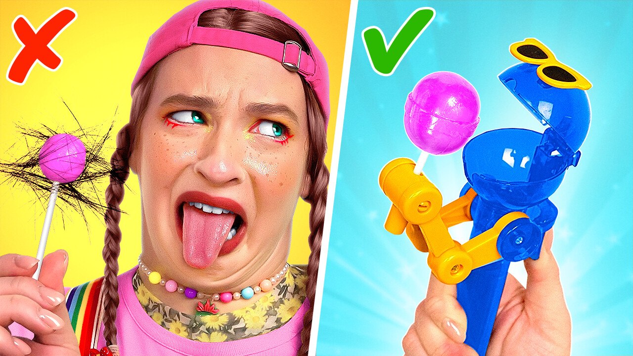 WOW! SUSHI ROLLS FROM CANDIES  #123go #food #hacks #funny #parenting